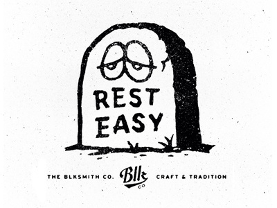 Rest Easy blksmith death grave illustration texture