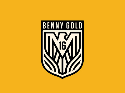 Benny Gold - Eagle Badge badge benny gold eagle emblem line