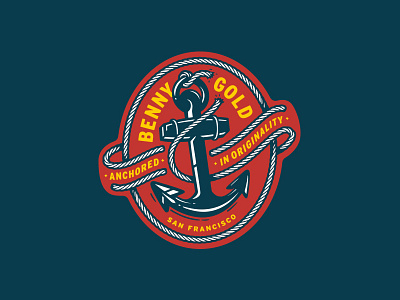 Benny Gold - Anchored anchor badge benny gold emblem