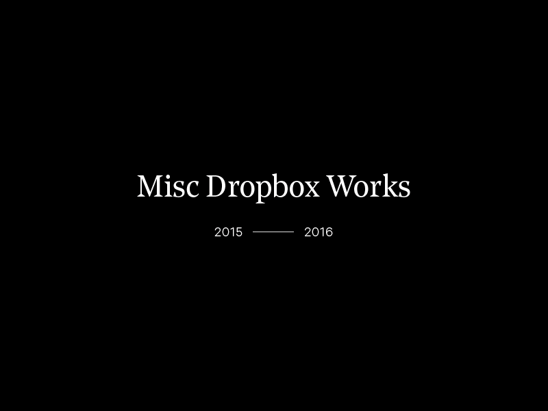 Misc. Dropbox Works