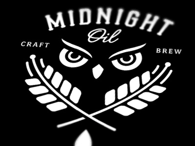Midnight Oil beer branding graphic icon smith