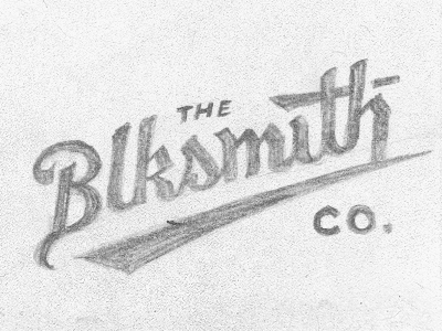 New BlkSmith Wordmark blksmith lettering logo script smith type typography wordmark