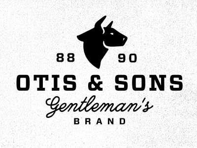 Otis & Sons - Branding 1 blksmith brand branding icon identity logo smith type vintage