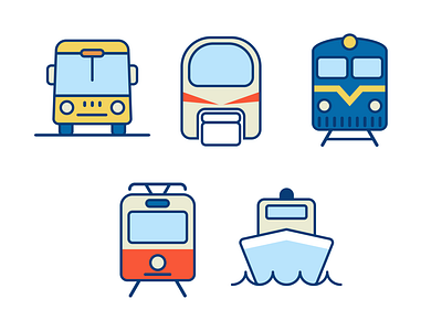 Seattle Public Transportation Icons