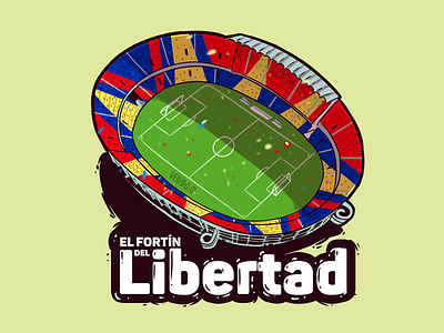 Fortín del Libertad cartoon deportivo pasto digital art draw drawing graphic illustration stadium