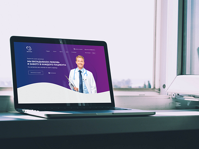 clinic landing page branding design graphic design typography ui ux vector