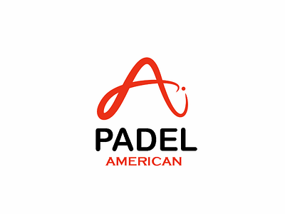 AMERICAN PADEL LOGO branding design graphic design illustration logo logo design minimalist logo padel american logo vector
