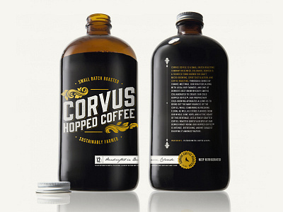 Corvus Hopped Coffee | Packaging coffee colorado corvus denver herman hopped packaging sean