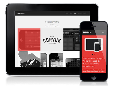 HRMN - Design + Development colorado denver designer developer herman hrmn interface online responsive sean web website