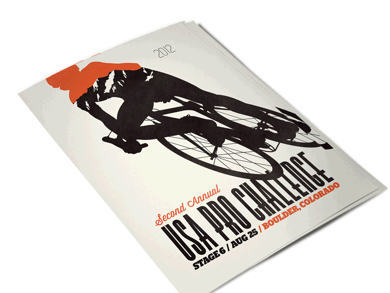 USA Pro Challenge | Boulder bike challenge design herman hrmn illustration poster pro sean usa