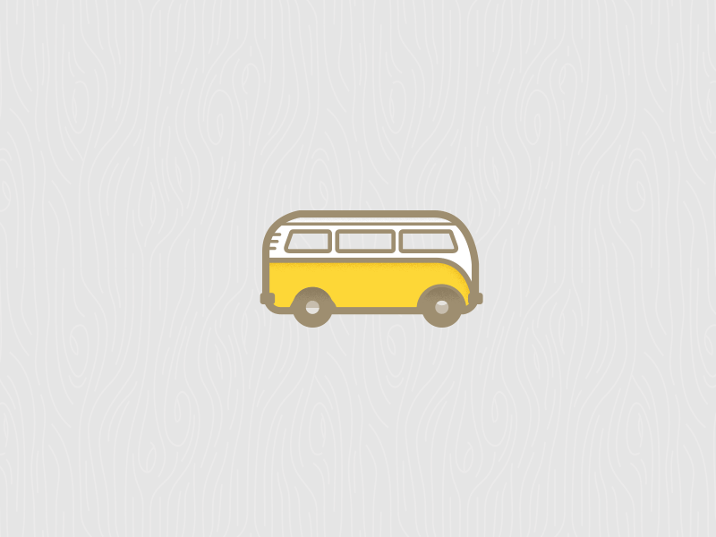 Mini Van Animation animation bus colorado coming denver gif illustration pixel soon van vector