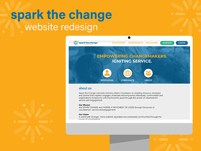 Spark the Change Website Redesign