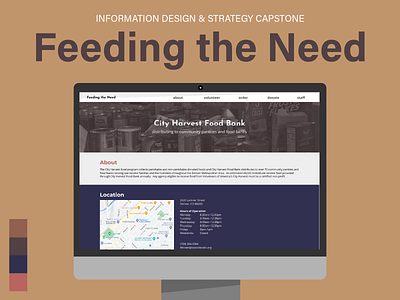 Feeding the Need app branding design information architecture research ui ux
