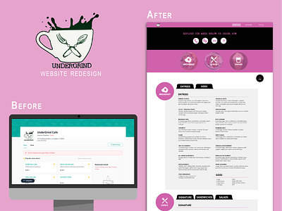 Undergrind Website Redesign app design redesign ui ux