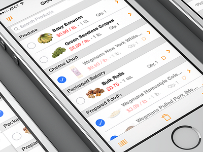 Wegmans Mobile 3.2 app c4d design grocery ios7 list market super market ui wegmans