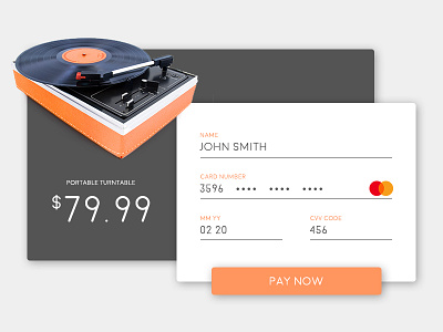 UI Design Challenge - Day 4 - Credit Card Page commence daily ui design pay