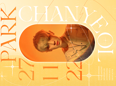 exo chanyeol b-day poster design graphic design illustration typography vector