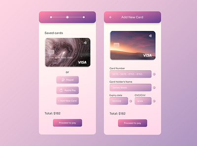 #dailyui 002 / credit card checkout design ui