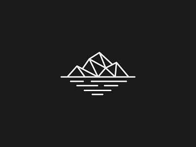 Iceberg branding design flat iceberg icon illustration logo minimal vector