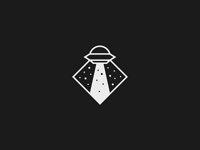 Invasion adobe illustrator black branding design flat icon illustration logo minimal monochrome ufo vector