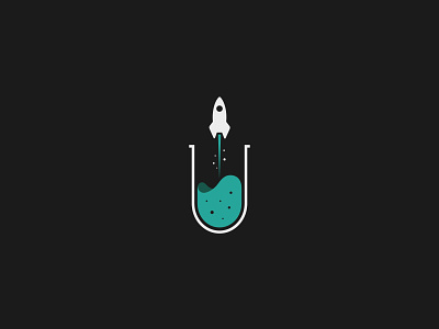 Spacelab adobe illustrator branding design flat icon illustration lab launcher logo minimal monochrome rocket space spacelab startup tosca vector