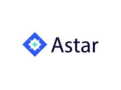 crypto tech logo design Astar