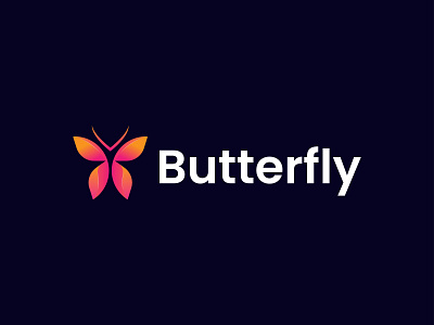 abstract  Butterfly logo design