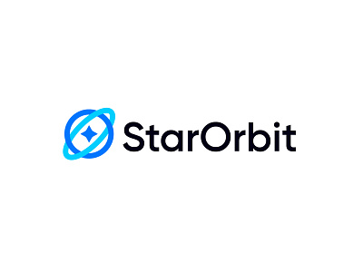 StarOrbit - Minimalist / Modern Logo brand identity Design abstract logo branding galaxy letter logo logo logo design modern logo orbit orbital star universe