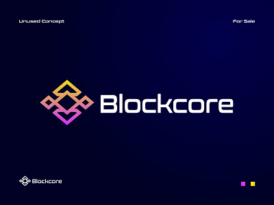 Minimalist / Modern Blockcore Logo Design