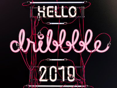 Hello dribbble！！！ first shot hello dribble illustration logo shot ux web