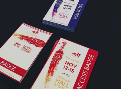 Austin Asian American Film Festival badge badgedesign design graphicdesign