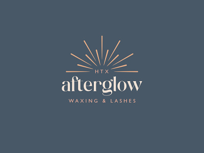 Afterglow Logo Design beauty brand design logo logo design logos