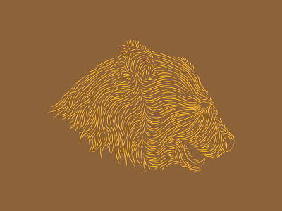 Bear animals bear design illustration line nature shirts simple