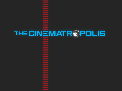 the Cinematropolis dot com Logo film filmmaking illustration logo minimalist movies retro sci fi science fiction scifi