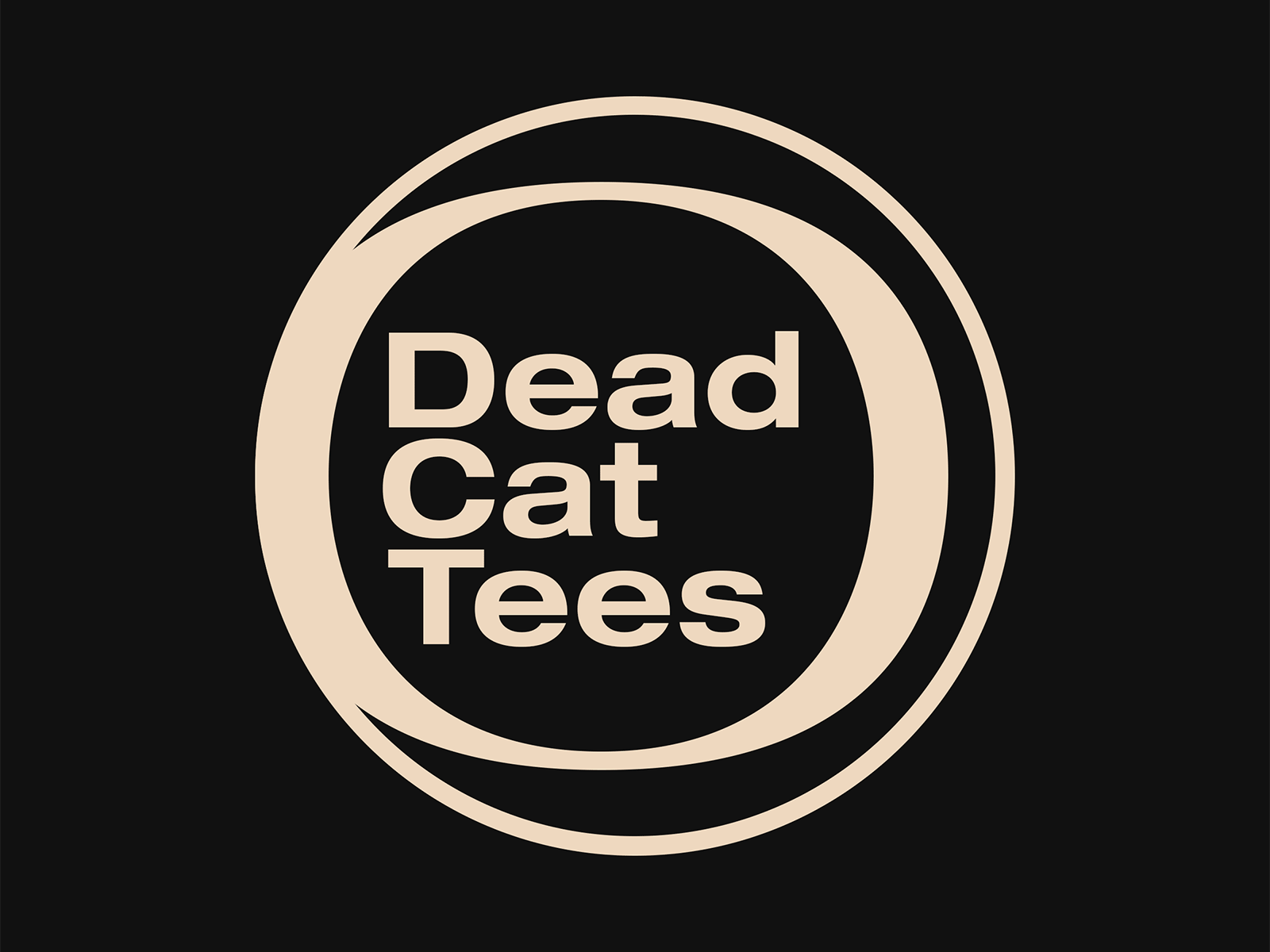 Dead Cat Tees Logo animated animation branding design graphic design illustration logo minimal minimalist typography vector