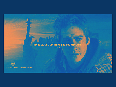 The Day After Tomorrow Screening Promo branding collage design graphic design minimal movie movie art movie poster movies people promo promotional typography