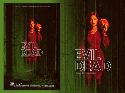 Evil Dead (2013) branding chainsaw dead design evil dead illustration minimal minimalist movie poster movies photography typography
