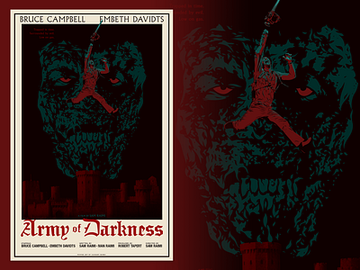 Army of Darkness army of darkness branding bruce campbell chainsaw dead design filmmaking illustration minimal minimalist movie movie poster movies sam raimi simple typography