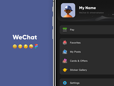 WeChat App Redesign Interface Display