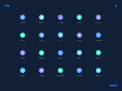 Set of investment icons finance finance business icon investment ui