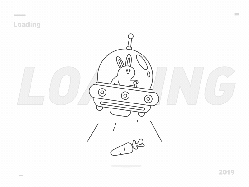 Loading animation design flat illustration