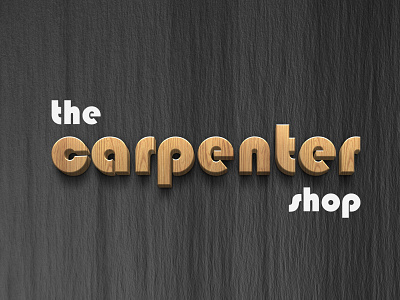 3d logo | the carpenter shop branding design graphic design logo vector