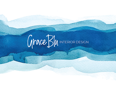 Final logo for Grace Blu Interior Design adobe illustrator branding graphic design logo logo design