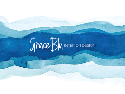 Final logo for Grace Blu Interior Design