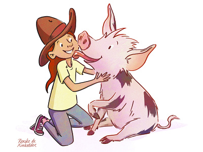 Manfred Character Exploration #2 animals animation character illustration characterdesign childrensbook childrensillustration design digitalart illustration pig spot illustration