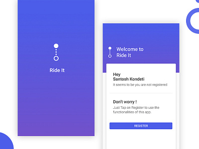 Ride It - Mobile Application app experience icon identity interface native ride ui user ux visual