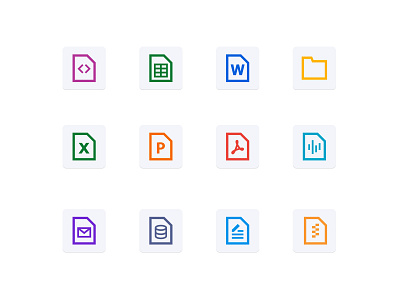 Files & Folder Icon branding enterprise software files folders iconography icons illustrator logo saas simple clean interface simple icons symbol icon ui uiuxdesign vector visual