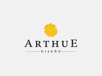 Arthue - Logo animation art draw flash frame logo sun typo vector