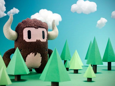 Peloco | Bicho Canasto & Jester character clouds concept design hand made paper pines toy