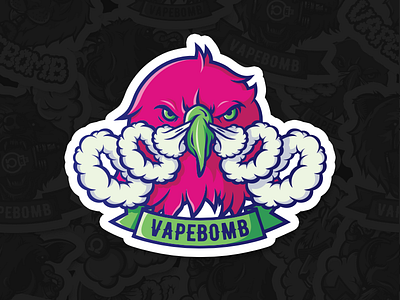 Eagle - Vapebomb animal bombs brush clouds eagle rings shadows vape wacom wild